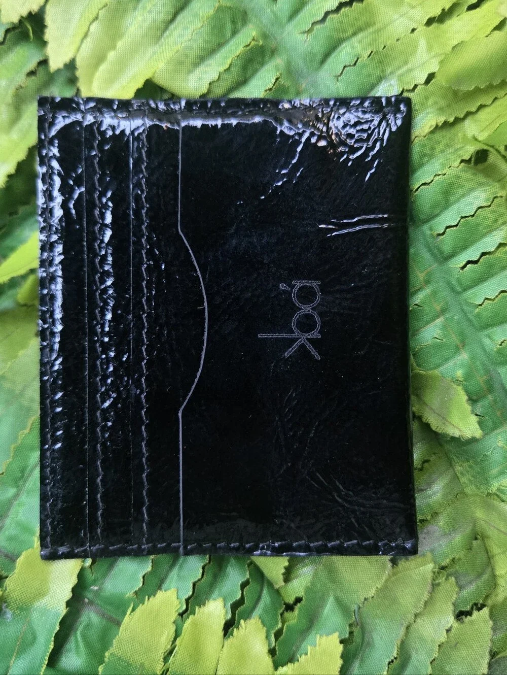 Black Leather Card Holder